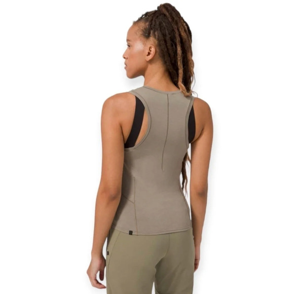 Lululemon Lab Sarala Cotton Tank Top Special Edition Iron Grey Gray Small - Picture 12 of 15